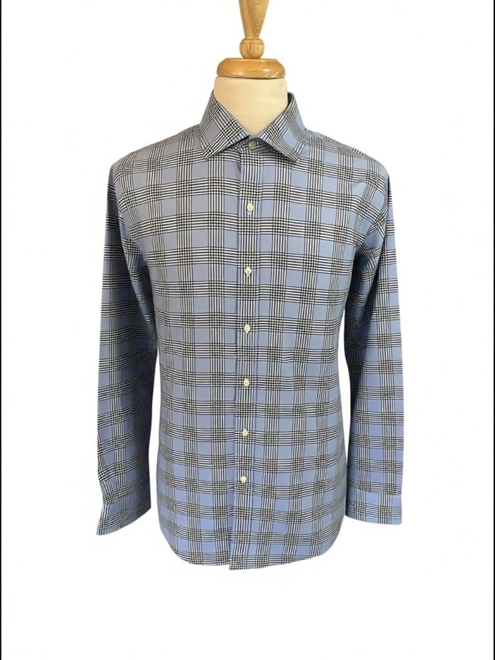 Brooks Brothers Regular Non Iron Stretch Men’s Dress Shirt 16.5 35 Wales Check